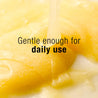 gentle enough for daily use text overlay on top of micro polish texture close up shot